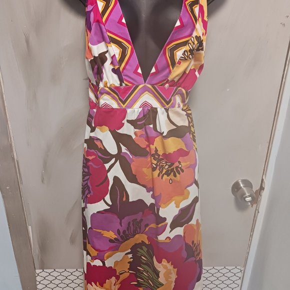 a.n.a  cool cotton floral dress - Picture 7 of 9